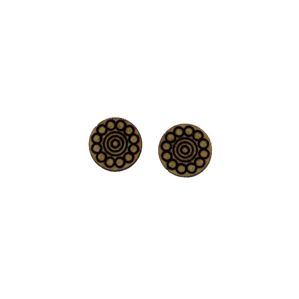 Holz Ohrschmuck Circulos Ahorn