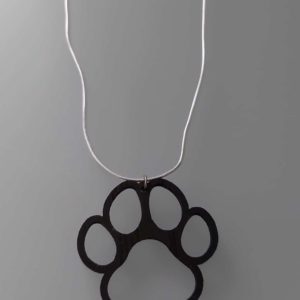 Holzschmuck Halskette Pfote offen
