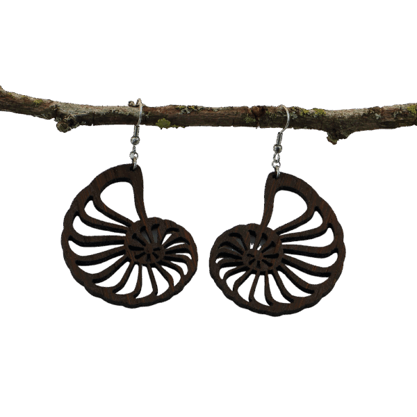 Holz Ohrschmuck Caracola