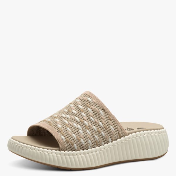 Jana Pantoletten Beige, Rosé, Créme